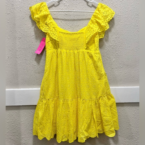 Lilly Pulitzer Asteria Eyelet Babydoll Dress in Daisy Dreams NWT Size 2 - Picture 10 of 13